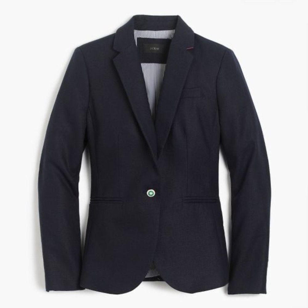 NWT Unworn. J. Crew Campbell Blazer. Navy Blue. Size 6